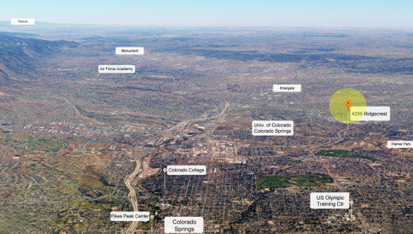 Google Earth Ridgecrest View to North and Air Force Academy